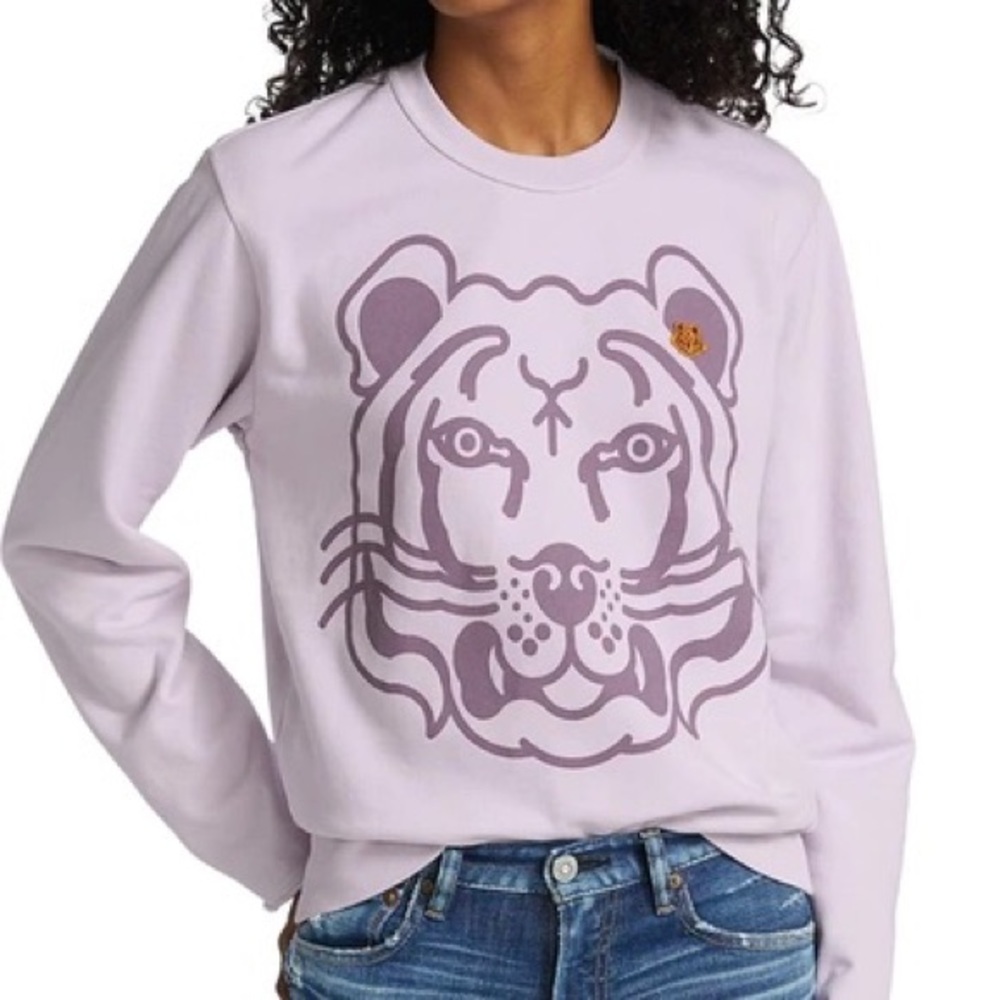 KENZO Women’s K-Tiger Sweatshirt Wisteria size S NWOT